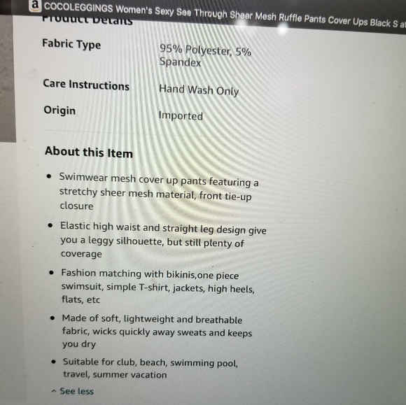 NWT SHEER MESH RUFFLE SWIMSUIT BIKINI BOTTOM COVER UP - Picture 10 of 14